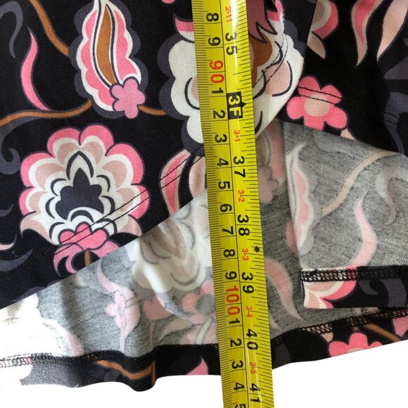 Boden Classic Short Sleeve Colorful Office Knit Jersey Floral Midi Wrap Dress 4P - Picture 9 of 11